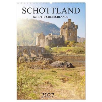 Schottland -Schottische Highlands (Wandkalender 2027 DIN A2 hoch), CALVENDO Monatskalender