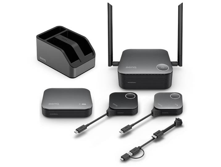 BenQ InstaShow VS25, Bureau, Noir, Externe, 2 dBi, 802.11a, 802.11b, 802.11g, Wi-Fi 4 (802.11n), Wi-Fi 5 (802.11ac), Wi-Fi 6 (802.11ax), 2400 Mbit/s 9