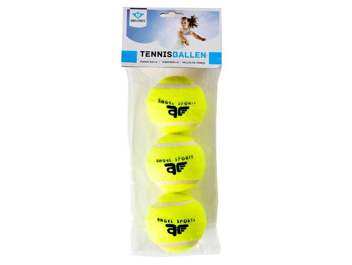 Angel Sports Tennisballen - 3 stuks - Geel