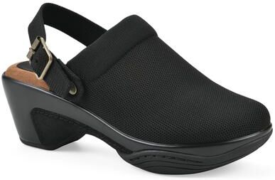 Women's Viable Slingback Clog by White Mountain in Black Fabric (Size 10 M)