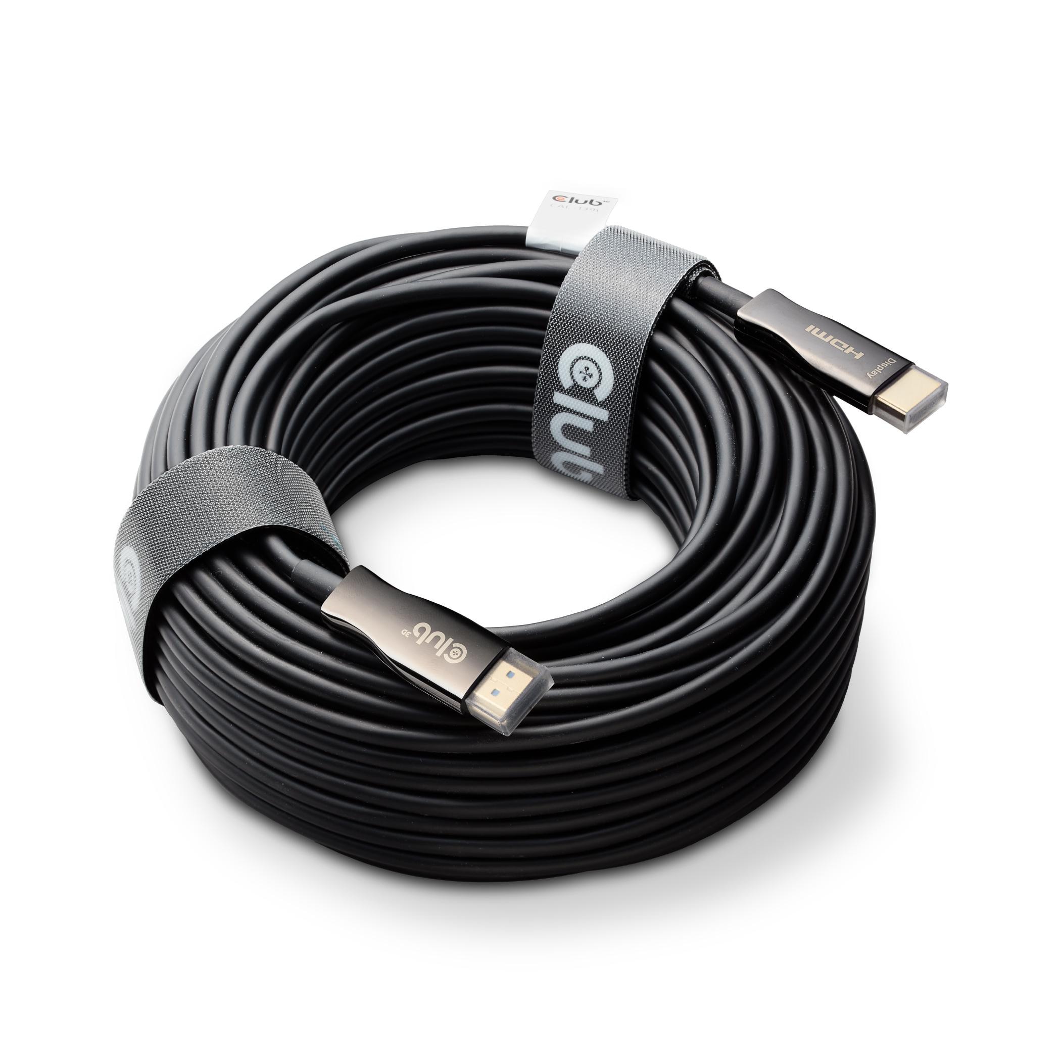 Club3D Club 3D CAC-1394 HDMI™ Hybrid AOC Kabel 8K60Hz/4K120Hz 100m schwarz