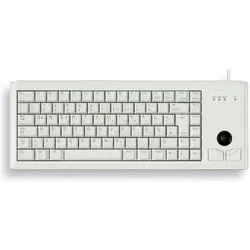 CHERRY Tastatur grau 19" Trackball Layout DE (DE, Kabelgebunden), Tastatur, Grau
