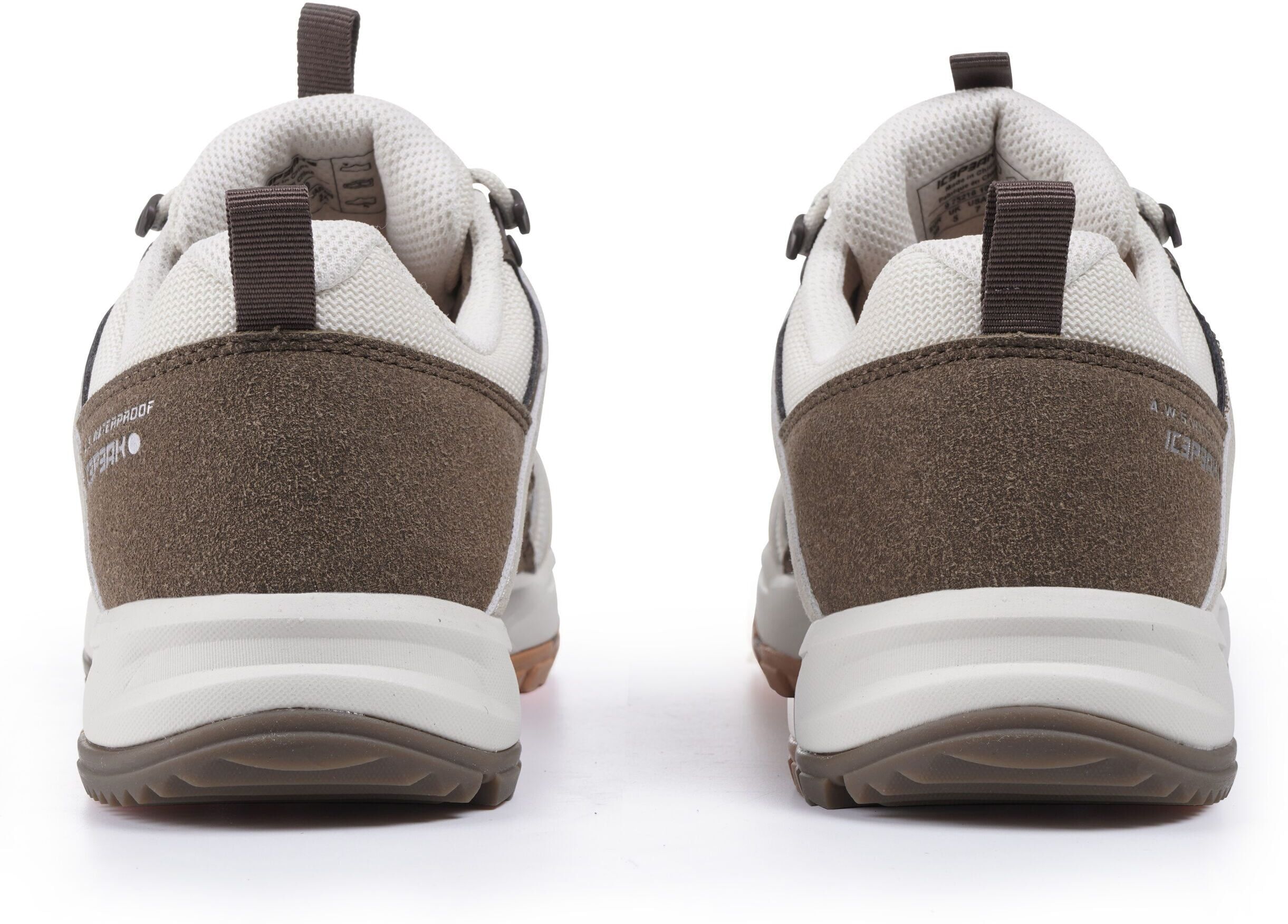 Wanderschuh ICEPEAK "AURA LC MS", Damen, Gr. 41, beige (dust), Synthetik, Textil, Schuhe Wanderschuh, wasserdicht dust 41