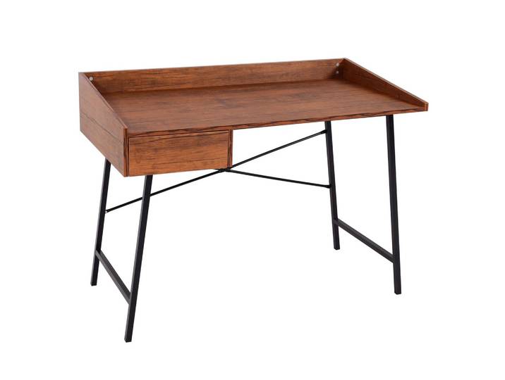 SCHREIBTISCH eckig Braun