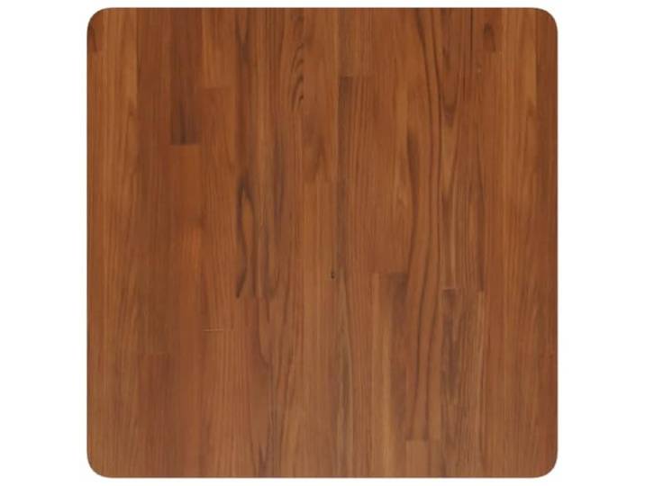 KLGBNCVE Eichenholz Tischplatte Quadratisch Dunkelbraun 60x60x2,5cm Massivholz, Behandelte Oberfläche, Für Couchtisch, Beistelltisch, Bartisch, Rustikales Design