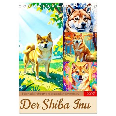 Der Shiba Inu (Tischkalender 2027 DIN A5 hoch), CALVENDO Monatskalender