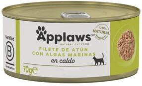Applaws Cat Lata Atum Com Algas 24 uds x 70g