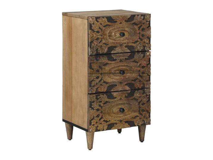 vidaXL Sideboard Sideboard Braun 40 x 33 x 75 cm Massivholz (1 St)