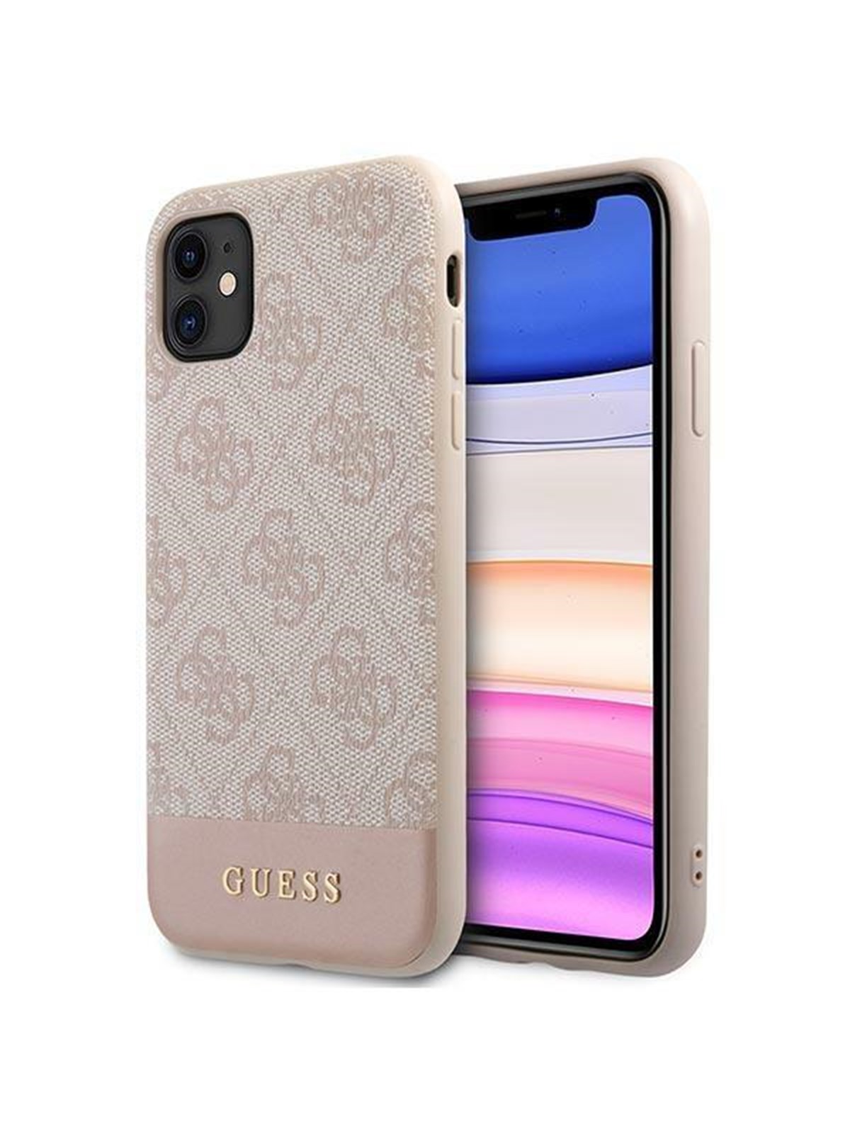 GUESS 4G Stripe Collection Case for iPhone 11 / Xr 6.1" - Pink