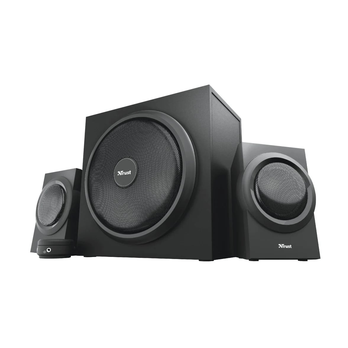Trust Yuri 2.1-luidsprekerset met subwoofer PC speaker Zwart