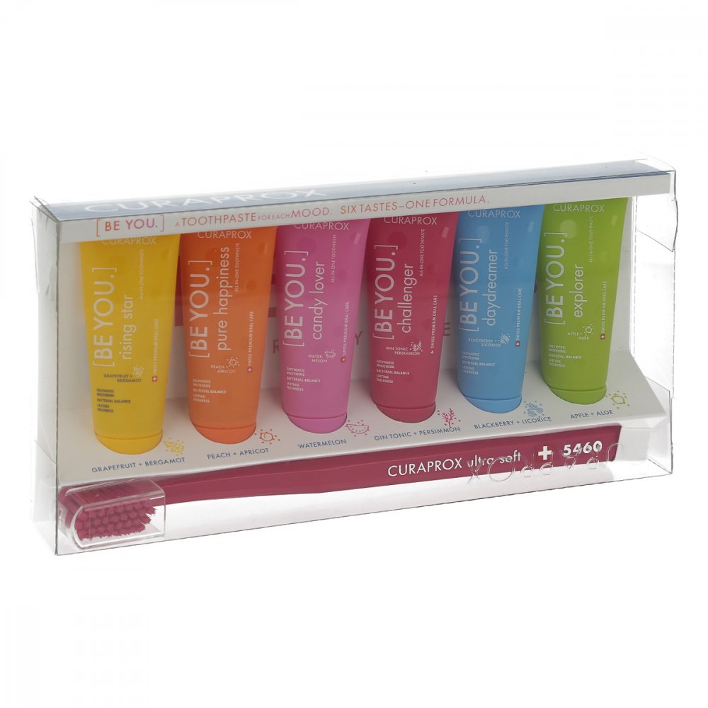 Curaden Germany GmbH Curaprox be you Mix-set 6 Zahnpasten+1-zahnb. 14234397