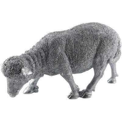 Dekofigur AM DESIGN "Schaf aus Polyresin", silber (silberfarben), B:17,5cm H:28cm T:28cm, Polyresin, Dekofiguren, Osterdeko in schwarz, silber-, gold- oder cremefarben
