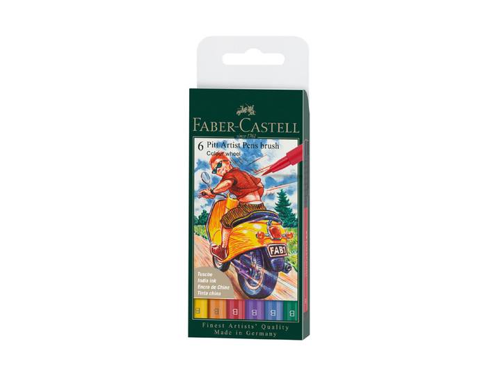 Faber-Castell Brush Tuschestifte Pitt Artist 6 Stück