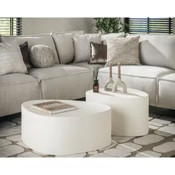designline »stone organic« Couchtisch dreieckig 2er-Set