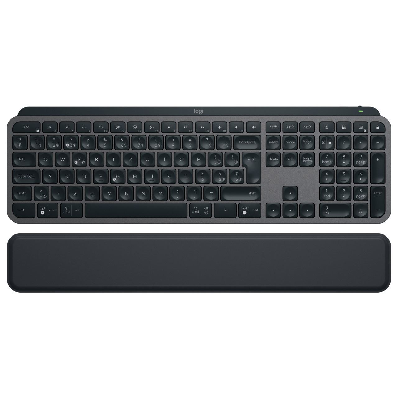 MX LOGITECH MX KEYS S Plus- GRAPHITE - CH - BT