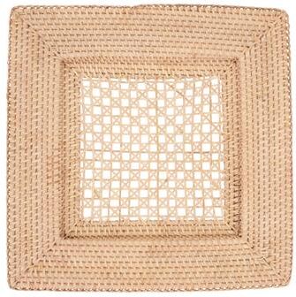 Saro Lifestyle Handcrafted Rustic Charger Plate (Set of 4)