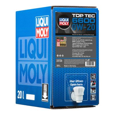 LIQUI MOLY Motoröl Top Tec 6600 0W-20 [20 L] 23120