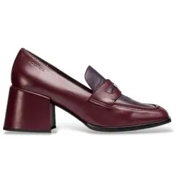 Wonders für Damen. H-6402_1960_11722 Leder-Mokassins Victoria 02 Burgund (38), 5 bis 8 cm, Keine, Lässig, Kastanienbraun, Klassisch, Bordeau
