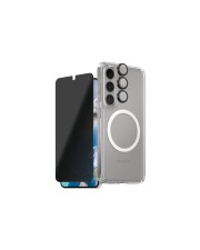 PanzerGlass CARE by 3-in-1 Schutzpacket hintere Abdeckung für Mobiltelefon Flaggschiff 100 % recyceltes Polycarbonat % thermoplastisches Polyurethan TPU durchsichtig mit Bildschirmschutz und Objektivschutz (CRRCHPUG37942)