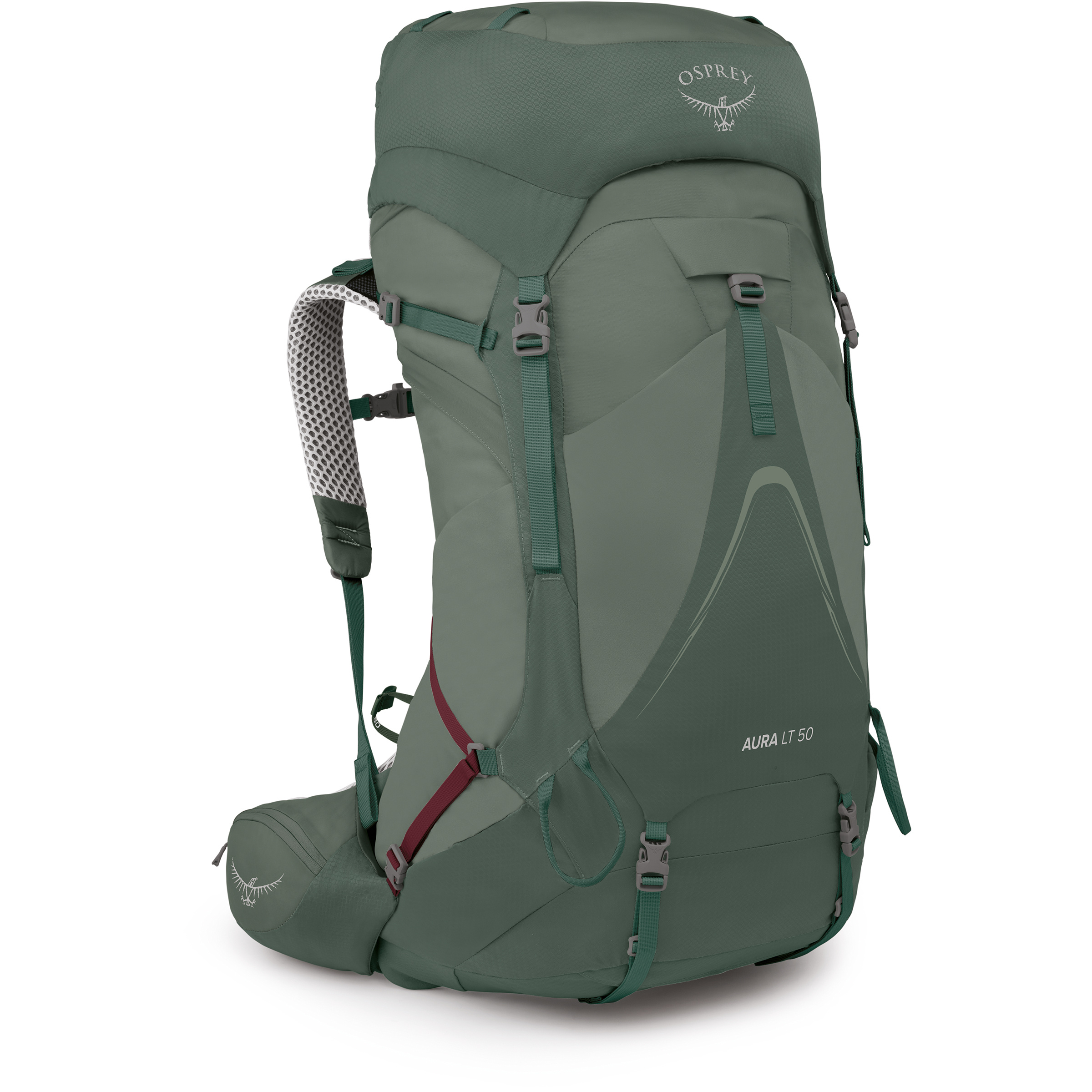 Osprey Aura AG LT 50 Damen Trekkingrucksäcke gruen Größe 50L | M-L Trekking Wasserabweisend