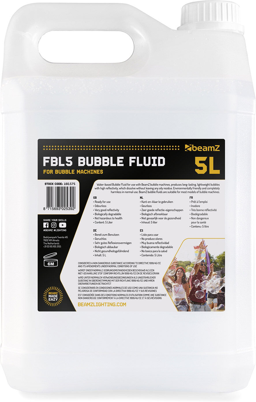 Beamz Fbl5 Seifenblasenflüssigkeit 5l