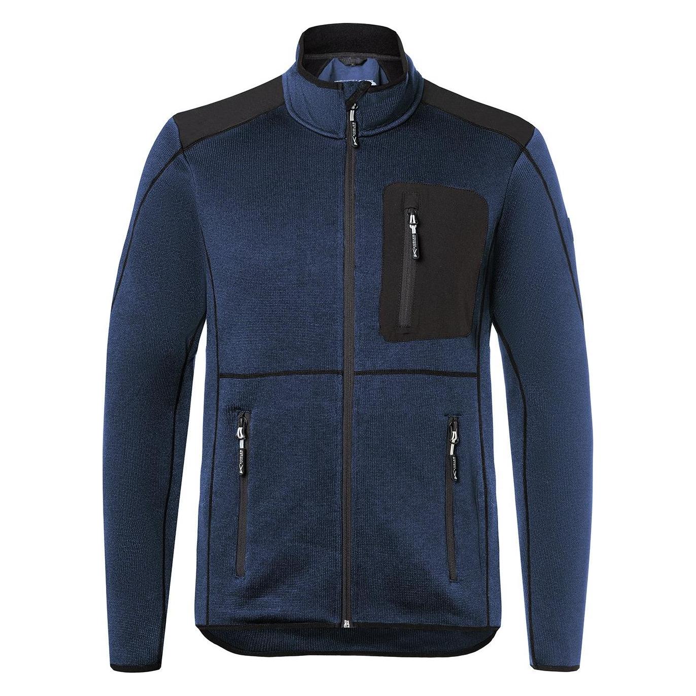 Kübler Strickjacke dunkelblau/schwarz Form 1443 Grösse 4XL (4XL) (210141)