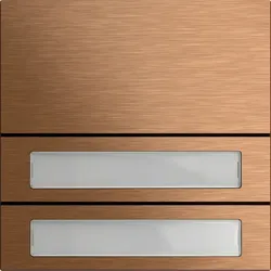 Gira 5532921 Ruftastenmodul 2f System 106 Bronze