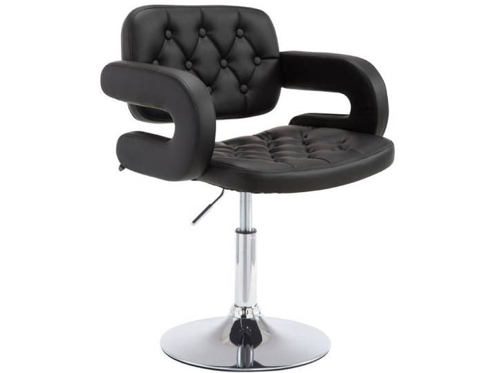 -CLP-Chaise Lounge Dublin Similicuir - Piètement avec colonne centrale en métal chromé-Array