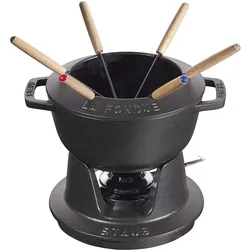 Staub Fondue Set, Fondue Set, Schwarz
