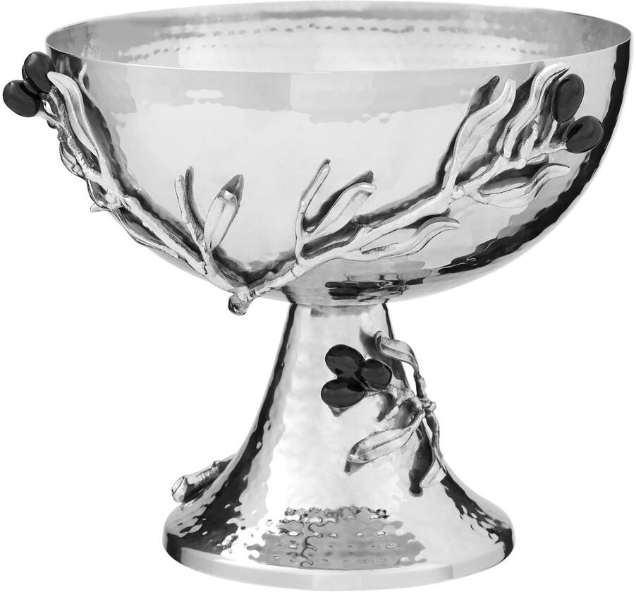 Rosalind Wheeler Gulzar Handmade Stainless Steel Metal Decorative Bowl - Set of 1 Silver 1