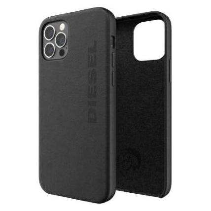Diesel Moulded Case Premium Leather Wrap iPhone 12 Pro Max czarny/black 42517 (Apple iPhone 12 Pro Max) (42517)