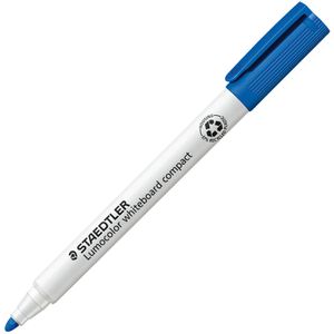 Staedtler Whiteboardmarker Lumocolor compact 341, blau, Rundspitze, Strichbreite 1-2mm, abwischbar