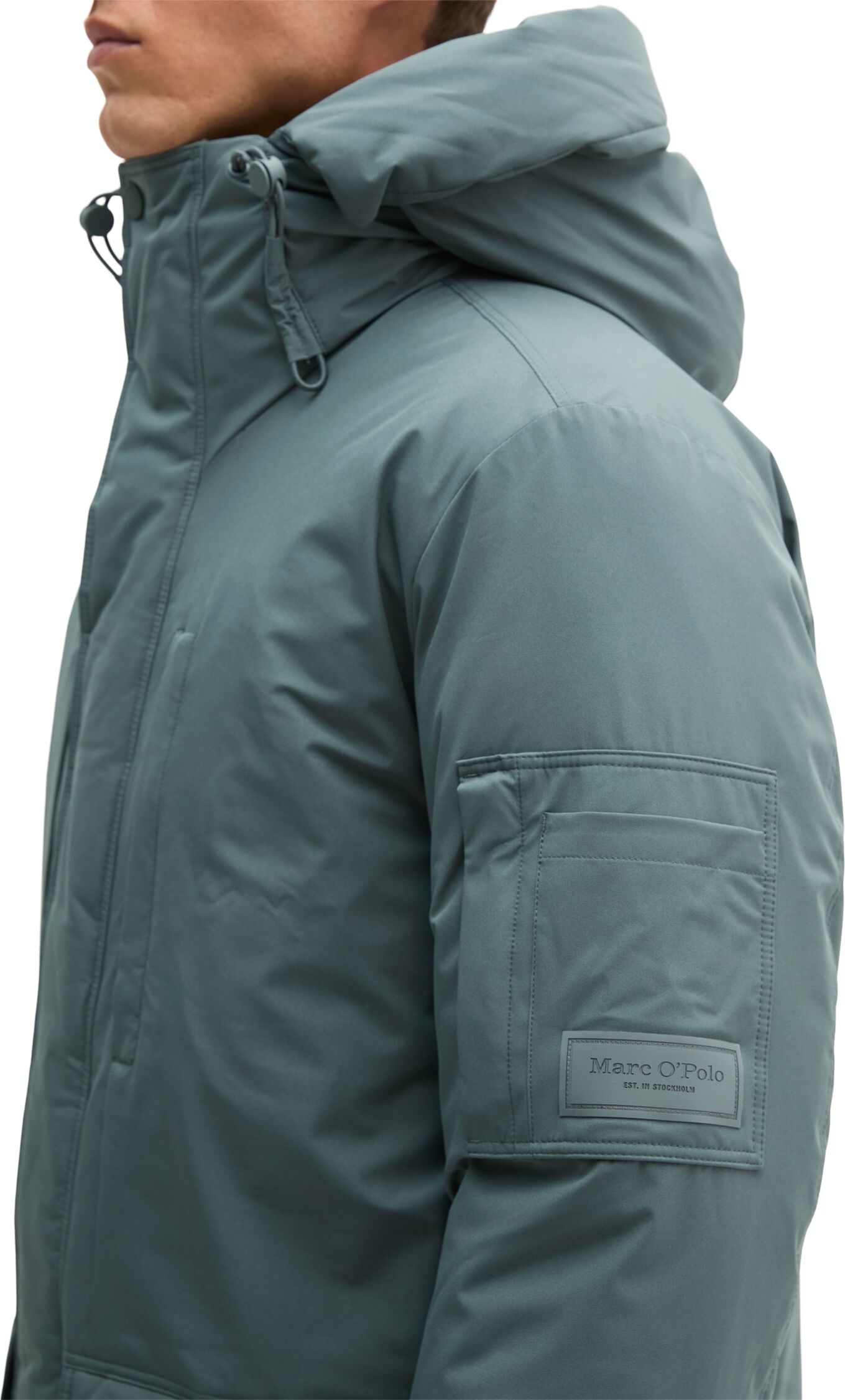 Marc O' Polo Parka MARC O'POLO, Herren, Gr. S, skipping stone, Obermaterial: 100% Polyester, regular fit, Jacken Parka skipping stone S