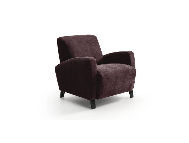 JUAN - Fauteuil cabriolet - Velours, Bordeaux