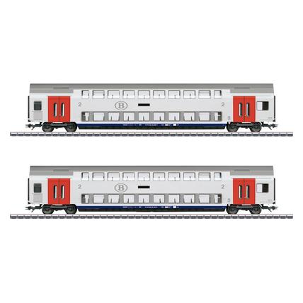 Märklin 043566 H0 Doppelstockwagen-Set SNCB (Spur H0) (043566)
