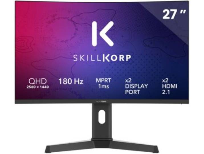 Skillkorp - Ecran Pc Gamer M27 27 Incurvé 1500r Wqhd 180hz Fast Va Hdmi 2.1 Amd Freesync