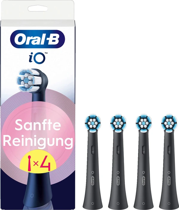 Oral-B iO Gentle Care Black 4 Stück, 4 Stk