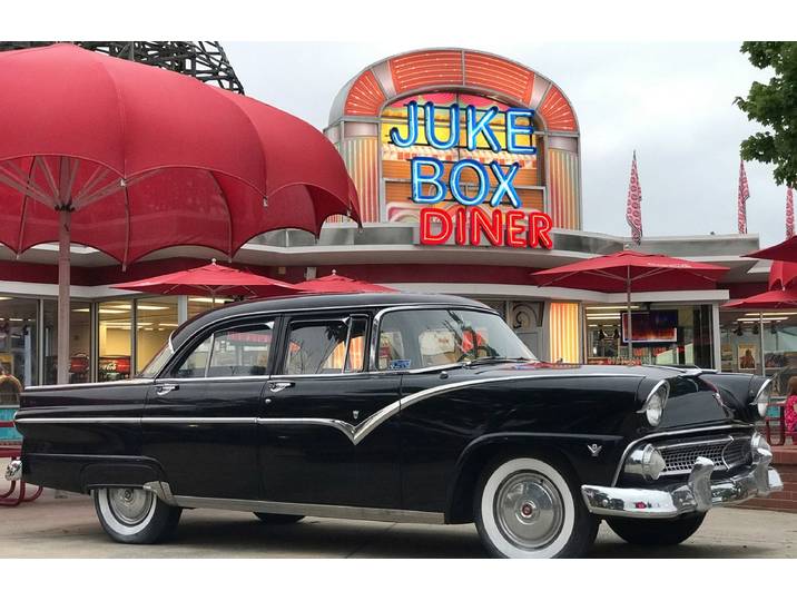 Fototapete PAPERMOON JUKE BOX DINER-OLDTIMER NEON ROUTE 66 VINTAGE RETRO XXL , bunt, B:1,5m L:1,11m, Vlies, Tapeten, Fototapete