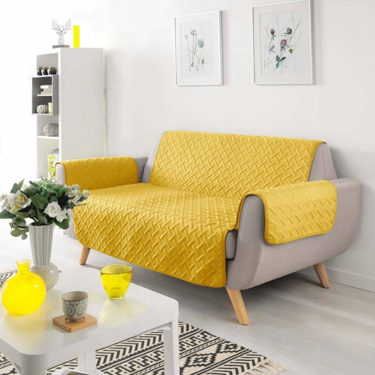 Douceur d'intérieur Well Microvezel Plaid Bankbeschermhoes