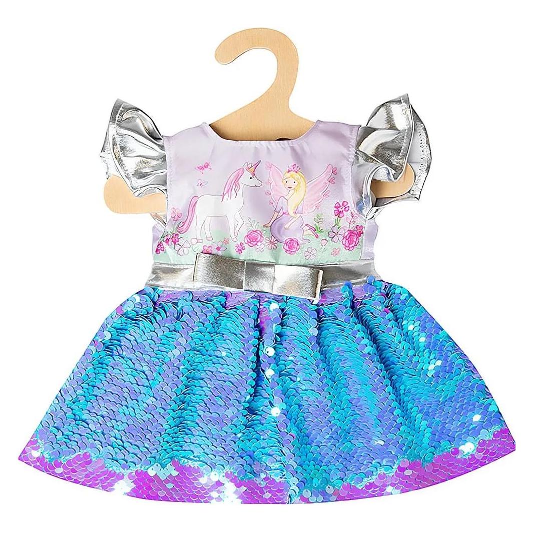 Heless Puppenkleid Fee und Einhorn mit Pailletten und Krone (2131)