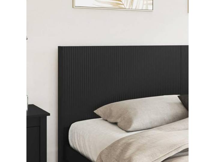 SKTQYQO Boxspringbett 200 x 200 schwarz mit Kopfteil Technisches Holz, Lattenrost, seitliche Fächer, modernes Design, einfache Reinigung