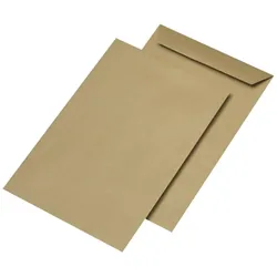 Elepa, Versandtasche + Luftpolstertasche, Versandtasche C4 gum. 100g braun (250 Stk.)
