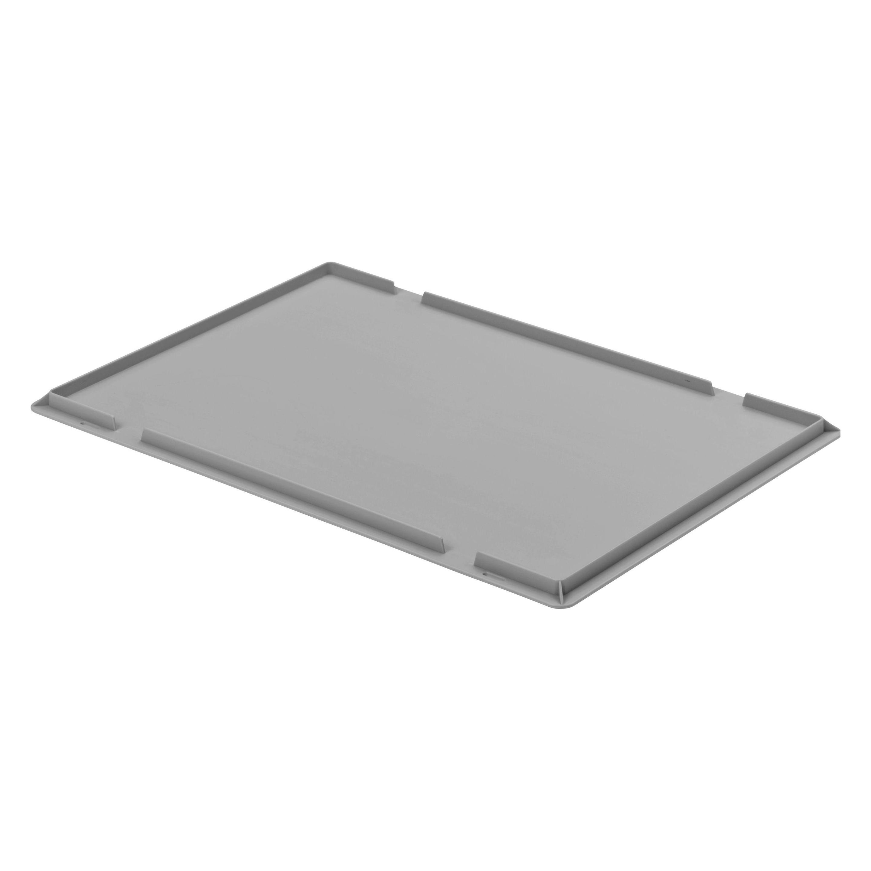 Unista Auflagedeckel L600xBmm hellgrau Polypropylen passend für Behälter 600 x 400 mm (UDA600-02S)