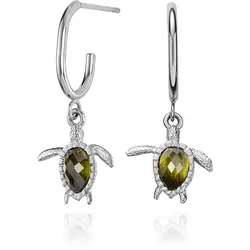 PAUL HEWITT - OHRRINGE HOOPS - TURTLE - silber
