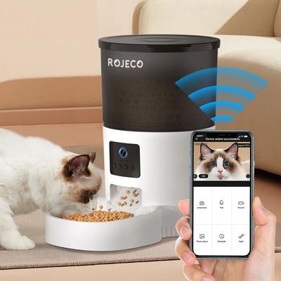 Discount Dollar Deals Smart Automatic Cat Feeder With Camera WiFi Pet Food Dispenser With App Control And Voice Recorder Smart Automatic Cat Feeder With Camera WiFi Pet Food Dispenser With App Control And Voice Recorder