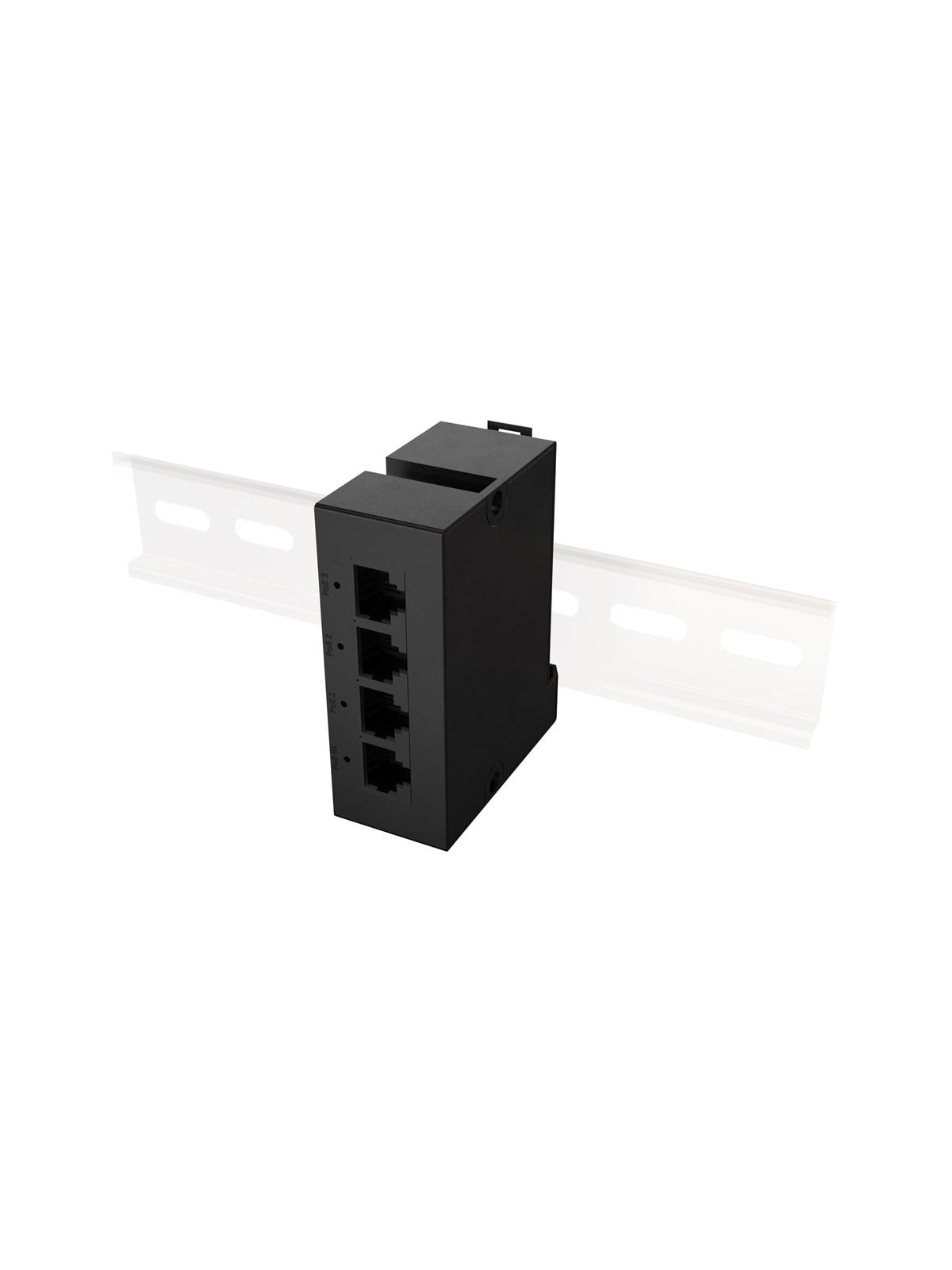 Lanberg Switch PoE Extender DIN-GE4-BT-90W 1xIN 3xOUT Gigabit Ethernet DIN Rail BT 90W Metal Clips
