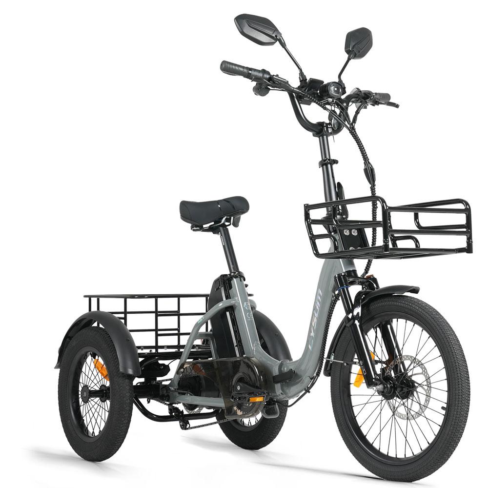 AG1 PRO klappbares dreirädriges Elektrofahrzeug , 90 N.M, 48V 20Ah, vorderer Aufbewahrungskorb + hinterer Aufbewahrungskoffer ,150kg