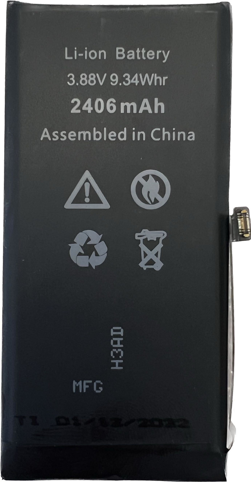 TRADEBIT Accu voor Apple iPhone 13 mini, 2406 mAh