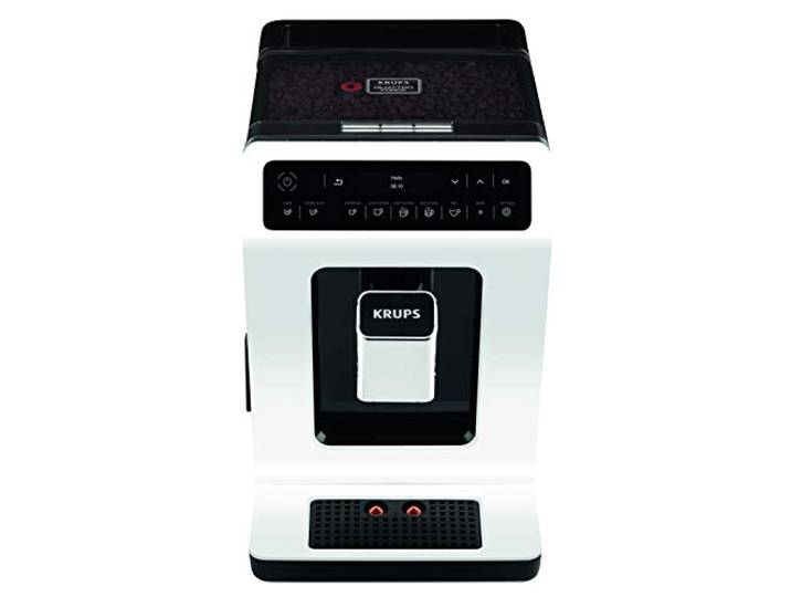 Krups ea8911 freistehend vollautomatisch Maschine Espresso 2.3L 2Tassen weiß – Espressomaschine (freistehend, Maschine, 2,3 l, Kaffeemühle, 1450 W, Weiß)