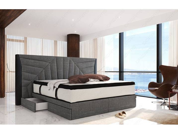 Boxspringbett Monaco Stoffbezug